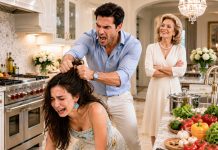 FOR HER 60TH BIRTHDAY, MY MIL DEMANDED I COOK 60 DISHES. MY HUSBAND DRAGGED ME BY THE HAIR INTO THE KITCHEN, YELLING: “COOK IT OR GET OUT!” I FAKED A GROCERY RUN—WHAT I DID NEXT MADE THEM GO PALE.