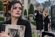 After my husband passed away, I kept my $500 million inheritance a secret just to see who would still treat me with respect. Twenty-four hours after the funeral, my mother-in-law dragged my suitcase onto the lawn and sneered, “Now that Terrence is gone, you get nothing.” My sister-in-law laughed while recording my humiliation. I quietly picked up my muddy wedding album and said, “You’re right… I have nothing.”