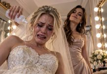 ON MY WEDDING DAY MY SISTER POURED INSTANT GLUE ON MY $18,000 DRESS! SHE SMILED AS I STOOD THERE— HUMILIATED AND SHAKING… BUT 1 HOUR LATER… THE VENUE DOOR OPENED AND HER SMILE VANISHED