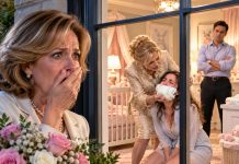 When I arrived to meet my newborn granddaughter, I found my daughter trembling in the nursery, her mother-in-law forcing a baby diaper against her mouth. My son-in-law stood there with folded arms. “You can’t even care for a child,” he sneered. I wiped my daughter’s tears, smiled at the camera hidden in my brooch, and whispered, “Good. Say it again.” By midnight, their perfect family name would start burning…