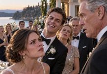 MY BROTHER DRAGGED ME TO MEET HIS FIANCÉE’S MULTIMILLIONAIRE FATHER AT THE WEDDING, SMIRKING: “THIS IS OUR FAMILY FAILURE.” MY PARENTS ADDED: “WE DON’T BRAG ABOUT HER.” THE MAN LOOKED AT ME, FROZE, THEN SAID QUIETLY: “SO IT’S YOU… THIS IS UNEXPECTED.”