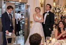 “At least my ex got a real seat,” Trevor laughed as I stared at the folding chair beside the kitchen doors. My own sister had approved it. I said nothing, just picked up the $15,000 wedding gift I had brought and turned away. “Add one more guest,” I told the manager. Thirty seconds later, he greeted me as “Mr. Brooks,” and my sister’s face changed. Then she started running after me.