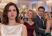 My mother-in-law raised another woman’s ultrasound at our anniversary dinner and smiled. “A real heir changes everything,” she declared while my husband demanded my marriage, home, and company shares. I remained silent because the DNA report in Vanessa’s hand was fake. But when the real results arrived, they revealed something even my enemies couldn’t explain: the woman chosen to replace me was related to my husband. The question was—how closely?