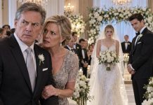 My wife grabbed my daughter’s bridal bouquet in the middle of the aisle and shouted, “Emily, don’t move!” Before anyone could react, she tore the flowers from her hands—and three objects crashed onto the marble floor. A pill bottle. A power of attorney. A black flash drive. The groom’s face went pale. I picked up the document and whispered, “Cole… what exactly were you planning to do to my daughter after this wedding?”