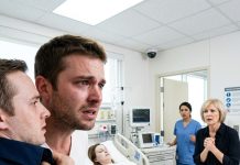 I flew home from overseas expecting to surprise my pregnant sister. Instead, I found her lying cold in a hospital bed. “She died from complications,” her husband said, refusing to meet my eyes. Then I saw the dark bruises circling both her wrists—marks that looked exactly like rope burns. I grabbed his collar. “What did you do to her?” He went pale… and that was when I noticed the hidden camera above the door.