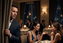 “I wish he’d just disappear,” my wife whispered over dinner, not realizing I was standing behind the curtain. Her friend laughed. “He’ll sign anything you put in front of him.” I returned to the table smiling like I’d heard nothing. What she didn’t know was that I had already found the forged signature on my company account—and by the next morning, every dollar she planned to touch would be locked down.