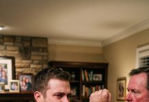 I was eight when I first watched my father hit my mother. I was twenty-eight when I finally decided to stop being a helpless son. When Dad raised his hand again, I grabbed his wrist. “Enough.” He stared at me in disbelief. “You dare challenge me?” My voice shook, but I didn’t move. “For twenty years, Mom needed a man to protect her. Today, that man is me.”
