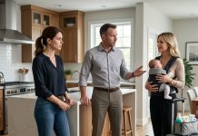 “My friend just had a baby,” my husband said coldly. “She’s moving in for six months, and you’ll take care of her.” I smiled and answered, “Of course.” He thought I had finally learned my place. But when she arrived with suitcases, a crib, and plans for my home, the doorbell rang. I opened it and said, “Perfect timing. Your surprise is here.”