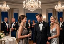 “Leaving you was the best decision I ever made,” my ex-husband smirked, holding his new wife’s hand at a four-star admiral’s gala. I just smiled. Then the admiral walked in with a little girl beside him, looked straight at me, and said, “Sweetheart, our daughter’s been waiting for you.” My ex turned completely pale. But he still had no idea why I was really at that gala.