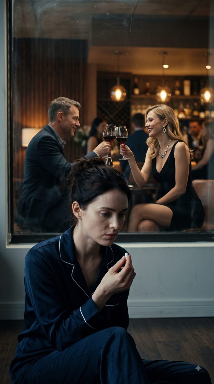 Woman_holding_pill_on_floor_2K_20260925112842