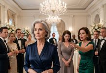 “Get out. This hotel is for respectable people,” my sister’s future mother-in-law sneered at me during the engagement party. I quietly picked up my purse and left. She had no idea the entire hotel belonged to me—or that her husband’s career depended on my company. The next evening, I returned to that same ballroom. When the microphone announced, “Please welcome the owner,” I watched her face turn completely white.