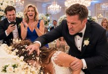 My wedding turned into a nightmare when my husband suddenly grabbed me in front of our guests and shoved my face into the wedding cake while his friends laughed. I stood there frozen, frosting covering my dress, then slowly removed my ring. “I’d rather walk away right now than spend my life trapped with you,” I said. He laughed—until I made one phone call and his entire family realized exactly what walking away would cost him…