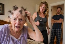 My daughter in law cut my hair while I slept. When I woke up in shock, she smiled. “Now you learn your place.” My son agreed. “You needed a lesson, mom.” I held back my tears. But what I did three days later made both of them fall to their knees begging for my forgiveness…