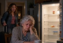 My daughter opened my empty refrigerator and froze. “Mom… why is there no food? You get $9,500 every month.” I stared at the darkness around us and whispered, “Ask your brother.” She thought I was helpless—until I pulled ninety-three days of bank records from an old recipe box. Ethan was coming tomorrow to make me sign away my house. What he didn’t know was who would be waiting with me.