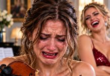 MY SISTER SNAPPED MY VIOLIN IN HALF BEFORE THE BIGGEST PERFORMANCE OF MY LIFE—BECAUSE I REFUSED TO GIVE HER MY NEW DRESS. SHE THOUGHT SHE’D ENDED MY FUTURE… 20 MINUTES LATER, SHE WAS BEGGING ME TO SAVE HERS.