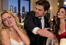 The slap sent my face sideways, but what hurt more was hearing my husband say, “Apologize to Vanessa. She’s the woman I chose.” His mistress smiled like she had already stolen my marriage, my company, and my future. I wiped the blood from my lip and whispered, “You should’ve checked who really owns this business.” Then the private dining-room door opened—and my three brothers walked in.