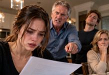 MY DAD HANDED ME A FOLDER AND SAID, “I USED YOUR EMERGENCY FUND TO BUY YOUR BROTHER A HOUSE — NO ARGUMENTS.” I JUST REPLIED, “FINE. JUST WAIT.” 10 MINUTES LATER, THE BANK CALLED… MY DAD’S FACE TURNED PALE.
