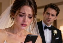 Ten minutes before my wedding, my brother texted me, “Mom and Dad are with your sister, so none of us are coming.” I stood there alone in my wedding dress. I simply replied, “Understood,” and turned off my phone. At midnight, they received a photo from the wedding — and my father immediately called me 23