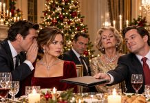 My CIA husband leaned close during Christmas dinner and whispered, “Don’t react. The man across from us is being watched.” I kept smiling while my brother-in-law pushed a $20 million loan agreement toward me. He thought I was just Daniel’s harmless wife with access to family money. What Graham didn’t know was that I had already traced his shell companies—and the doorbell was about to destroy his entire life.