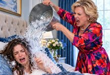During our family gathering, I lay burning with a severe fever when my mother-in-law dumped an entire bucket of ice water over me. “Stop pretending, you disrespectful bitch! Get up and cook!” she screamed as everyone watched. Shivering uncontrollably, I crawled outside, collapsed at the doorway, and begged for help. Suddenly, three black SUVs pulled up. When my husband saw who stepped out, he dropped to his knees, screaming, “Please, don’t ruin us!”