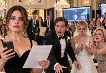 At my sister’s wedding, Mom shoved an $86,000 bill into my hands. “You’re rich. You can afford it,” she sneered. I smiled, stood up, and turned to the groom. “Does your bride know whose money paid off your secret $200,000 debt?” His champagne glass shattered against the floor. My sister went pale. Mom screamed, “Sit down!” But I pulled out my phone and said, “Actually, there’s something else everyone deserves to see…”