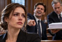 “HER MILITARY RECORD IS NOTHING BUT A COLLECTION OF LIES!” MY HUSBAND LAUGHED AS HIS LAWYER HANDED THE JUDGE MY FILE. THE JUDGE COUNTED THE PAGES TWICE. “WHERE IS PAGE SEVENTEEN?” MY HUSBAND’S LAWYER REACHED FOR HIS BRIEFCASE. THE JUDGE STOPPED HIM. “WHO AUTHORIZED YOU TO REMOVE CLASSIFIED EVIDENCE?” MY HUSBAND’S FACE COLLAPSED IN THE COURTROOM.