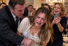 MY DAD PUNCHED MY 7-MONTH PREGNANT BELLY IN FRONT OF 20 RELATIVES AT HIS BIRTHDAY PARTY. “NO DAUGHTER OF MINE CARRIES A NAMELESS BASTARD. GET RID OF IT TONIGHT,” MOM FILMED IT, SNEERING: “WHO’S THE FATHER? SOME LOSER YOU’RE TOO ASHAMED TO NAME?” I WIPED MY TEARS, CLUTCHED MY ACHING BELLY, AND RAN TO OPEN THE FRONT DOOR. I SAID NOTHING. I JUST SMILED… THE MAN WHO WALKED IN MADE EVERYONE FREEZE…