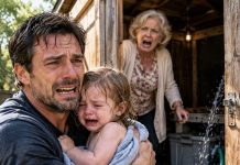 “My 6-Year-Old Son Was Found 5 Miles Away From Home Running Alone On The Main Road. A Driver Spotted Him Barely Breathing And Pulled Over To Call Me Immediately. With His Shaky Voice My Son Said: ‘Dad Grandma Locked Baby Sister In The Shed Filled With Water, And Put A Lock On It – She Said She Was Tired Of The Crying!’ He Couldn’t Finish His Sentence. I Raced Home Immediately. The Garage Was Wide Open. I Ran Inside And Froze. Then I Heard Tapping From Inside…”