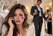 My husband punched me until my face was covered in bruises. Then he snatched every credit card from my wallet, locked me in our bedroom, and sneered, **“Let’s see how long you survive without me!”** I collapsed against the door, trembling. But when I finally reached the hidden phone beneath our mattress, I whispered just six words: **“Dad, it’s time to take everything.”** He had no idea who my father really was…