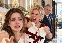 “Your wedding is a disgrace! We’ll never accept you!” my mother screamed, tearing my invitation into pieces as Dad slammed the door in my face. Three weeks later, I walked down the aisle in a breathtaking ceremony broadcast live on national television. Millions watched as the host suddenly whispered, “Your parents just arrived.” I turned around—and froze. They weren’t there to celebrate. They were about to reveal a secret that could destroy everything…