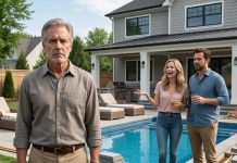 “Dad’s retirement money is paying for this pool,” my daughter laughed as I stared at the $18,000 hole in her backyard. For eighteen months, I had sent her money for braces, groceries, and emergencies. She thought I’d stay quiet. I did. The next morning, I canceled every transfer and called my lawyer. By lunch, she had called eleven times. Then her husband showed up at my door and said, “You’re destroying us.”
