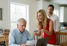 “Dad, we used your credit card for our vacation!” my daughter-in-law laughed, showing off her luxury resort photos. My son smiled awkwardly, believing I had agreed. But when I checked my statement, $46,780 was missing—and the hotel reservation revealed a man I’d never heard of. “Andrew, did you know your wife went to Miami with Jason?” I asked. My son turned toward her, trembling. “You told me Dad knew everything!” She went completely pale…