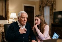 At midnight, my 16-year-old granddaughter locked my bedroom door and whispered, “Grandpa, we need to talk. You can’t tell anyone!” Her parents had left for a luxurious spa vacation, trusting her to watch me. I muted the TV as she opened her laptop. “Mom and Dad are planning to have you declared mentally incompetent.” Then she showed me a secret document involving my $17 million fortune. My blood ran cold. But they had no idea who they were dealing with…