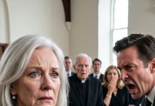 At my daughter’s funeral, my son-in-law leaned over her coffin and screamed, **“You’re next, old woman!”** The entire church fell silent. I knew then that my daughter’s death was no accident. But on Monday morning, his luxury car was found crushed beneath a highway overpass. The police called it a tragic accident—until a detective showed me what they’d discovered in the wreckage. **And suddenly, I realized my daughter had left one final secret behind…**