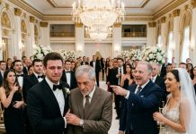 On my wedding day, my father-in-law pointed at my dad in front of 500 guests and shouted, “That’s not a father. That’s human garbage!” Everyone laughed, including my beautiful bride. “At least you’ll finally have a respectable family,” she whispered. I took off my wedding ring and canceled everything. Then my father grabbed my hand and whispered, “Son, I’m a billionaire.” But what he revealed next made my father-in-law turn deathly pale…