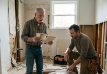 “Sir, you need to see this immediately!” my contractor screamed. On our 31st wedding anniversary, I was secretly renovating our bathroom when he discovered a sealed metal box beneath the floor. Inside were photographs of my wife kissing my business partner—a man supposedly dead for 26 years—and documents exposing $1.8 million in stolen money. My hands trembled as I whispered, “She’s been lying to me for thirty-one years.” But the worst secret was still waiting…