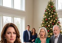My parents handed expensive Christmas gifts to every grandchild—except my eight-year-old daughter. “She doesn’t deserve one,” my mother sneered as my little girl fought back tears. I smiled and placed a beautifully wrapped box in my father’s hands. “Then I have something for you both.” The moment they opened it, my mother screamed, and my father’s face turned ghostly white. Because inside was something they never imagined I had discovered…