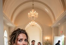 I burst into the chapel in my mud-stained wedding dress, still bleeding from the crash, and froze. My fiancé was standing at the altar—marrying my half-sister. She looked straight at me and laughed. “You were never worthy of him.” Then I noticed the same black SUV driver who had forced me off the road standing near the back door. My stomach dropped. The accident hadn’t been an accident—and suddenly, I knew exactly where to start my revenge.