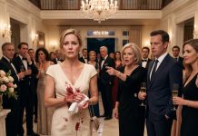 “Look what you’ve done! You ruined the entire party and humiliated this family. Get out—now!” my mother-in-law screamed as every guest turned to stare at me. My husband didn’t defend me. He just stood beside her and said coldly, “You heard my mother.” I wiped the wine from my dress, picked up my purse, and smiled. They thought they were throwing me out. They had no idea whose name was actually on the deed.