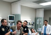 “I didn’t fall,” I whispered from the hospital bed, staring at the man struggling against two police officers. “He did this to me.” My husband froze. Across the room, another bruised woman suddenly opened her eyes and pointed at him. “He tried to silence both of us.” The doctor turned pale. My husband shouted, “They’re lying!” But when I revealed what I had secretly recorded before the ambulance arrived, everyone stopped moving.
