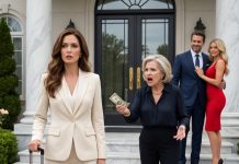 “Take your fifty dollars and disappear!” my mother-in-law screamed while my husband kissed his mistress inside my mansion. They thought they’d stolen my home, my marriage, and my dignity in one afternoon. I said nothing. Instead, I uncovered $186,000 in fraudulent renovation payments and prepared two legal documents. When my husband saw the financial evidence and his mother discovered who really owned her rental, their victory celebration became a nightmare neither could escape…