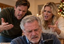 “CHRISTMAS AT YOUR LAKE HOUSE – 23 PEOPLE,” MY SON TEXTED ME. “TELL MOM TO COOK AND GET THE BEDS READY.” I REPLIED, “NO. YOUR MOTHER IS SICK!” MY DAUGHTER-IN-LAW SNAPPED, “THEY’RE COMING ANYWAY.” ON CHRISTMAS EVE, THEY ARRIVED AND SAW WHO WAS WAITING OUTSIDE. EVERYONE WENT PALE.