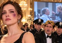 Before 100 masked guests, my husband raised his champagne glass and laughed about the bruise he’d left on my face. The ballroom erupted in laughter. I slowly lifted my silver mask. “Tell them why you hit me,” I whispered. His smile vanished. “Don’t do this,” he hissed. I turned toward the giant screen behind him. “Too late, darling. Tonight, everyone learns what you buried.” Then I pressed play—and the first scream came from his mother.